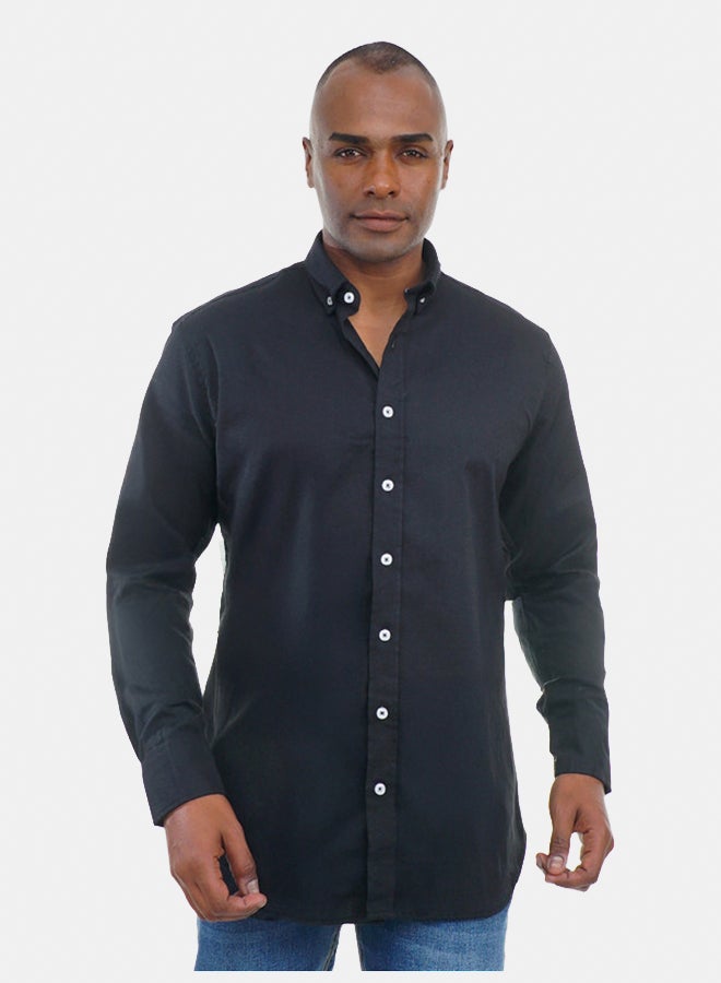 FIRE WOOD FireWood Long Sleeve Shirt  For Men Black - Image 3